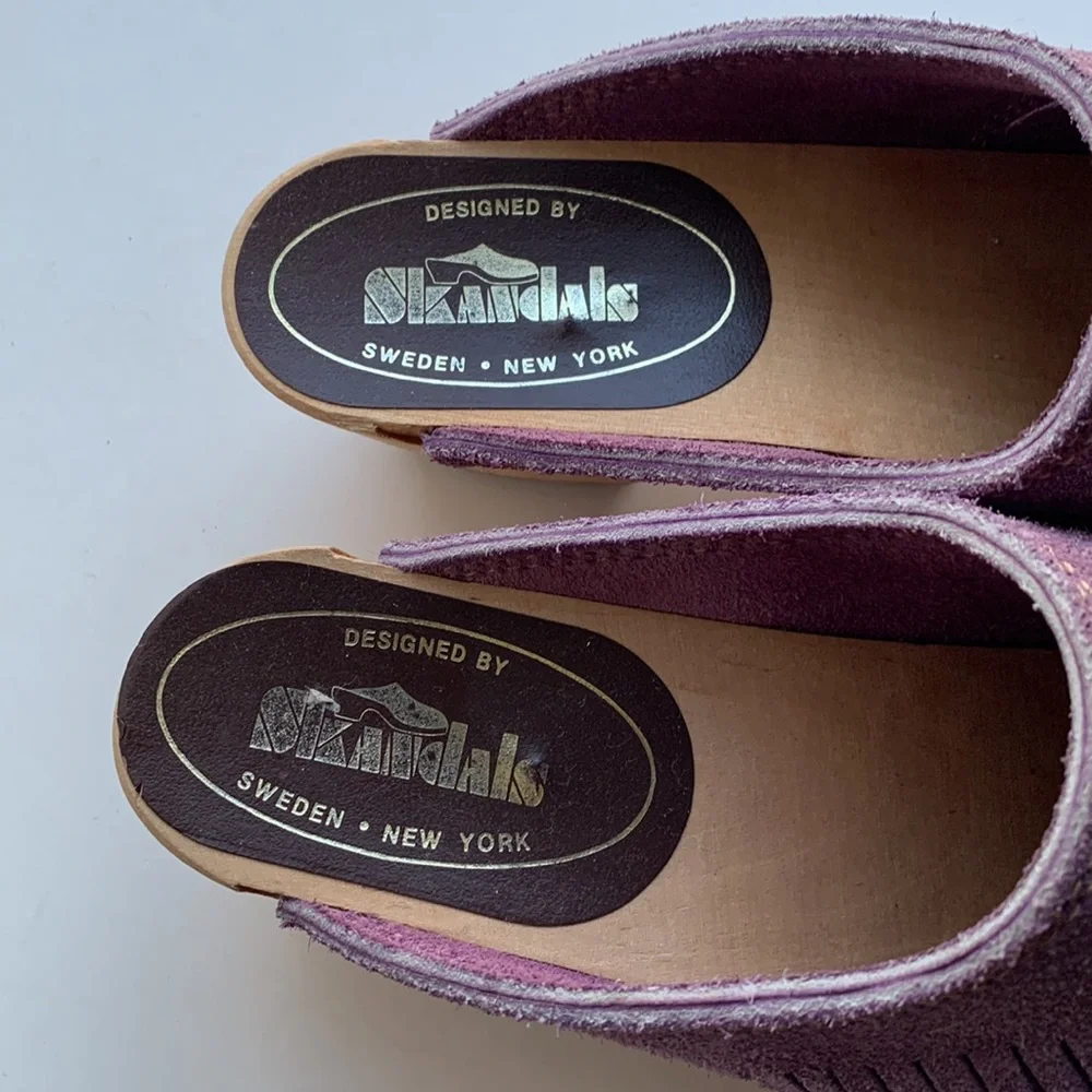 Vintage purple suede clogs! 🦄 - Picture 2 of 6